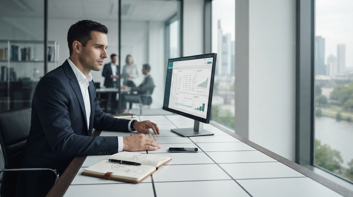 FinWertbundor data interface visualising real-time portfolio risk signals